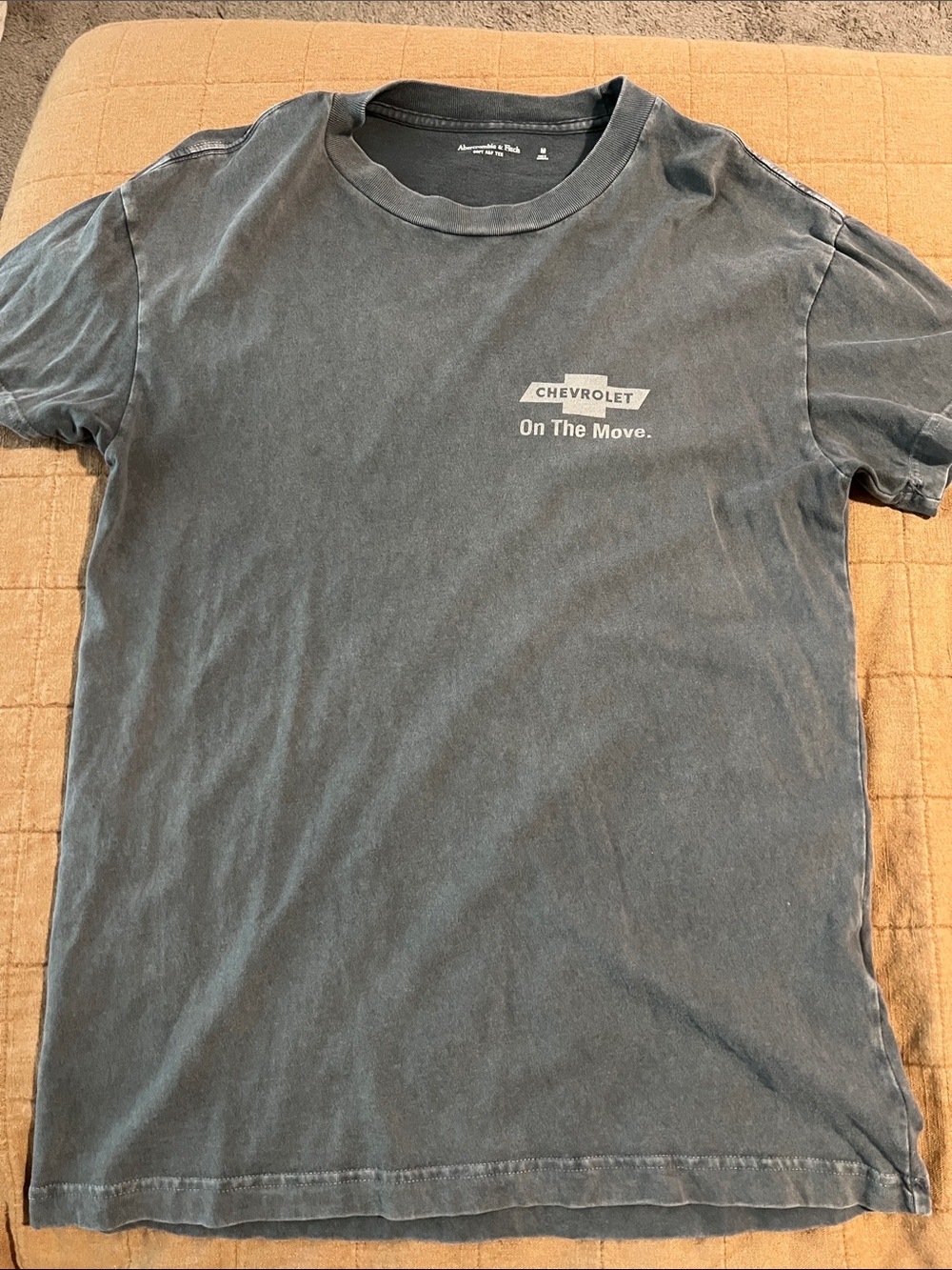 Abercrombie & Fitch Washed Charcoal Chevrolet 'On The Move' Tee